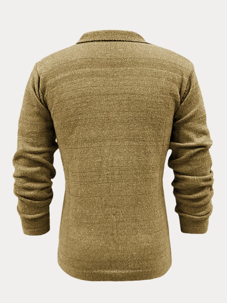 Jas Enkelvoudige Knopen Trendy Gebreid – Tobias