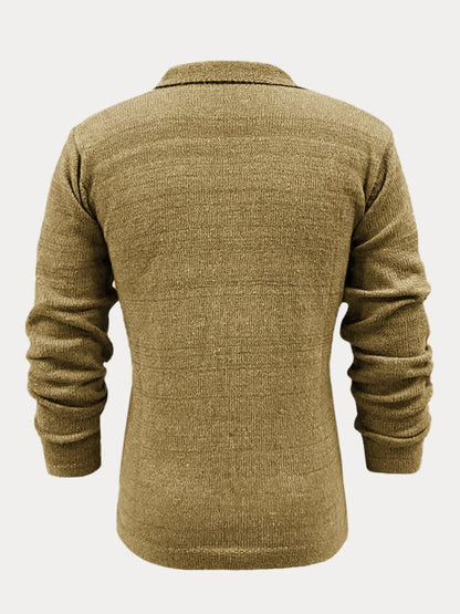 Jas Enkelvoudige Knopen Trendy Gebreid – Tobias