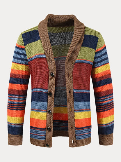 Trui met Kraag Multicolor Gebreid – Walraven