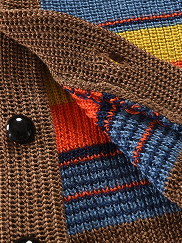Trui met Kraag Multicolor Gebreid – Walraven