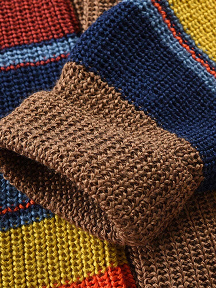 Trui met Kraag Multicolor Gebreid – Walraven