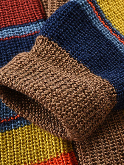 Trui met Kraag Multicolor Gebreid – Walraven