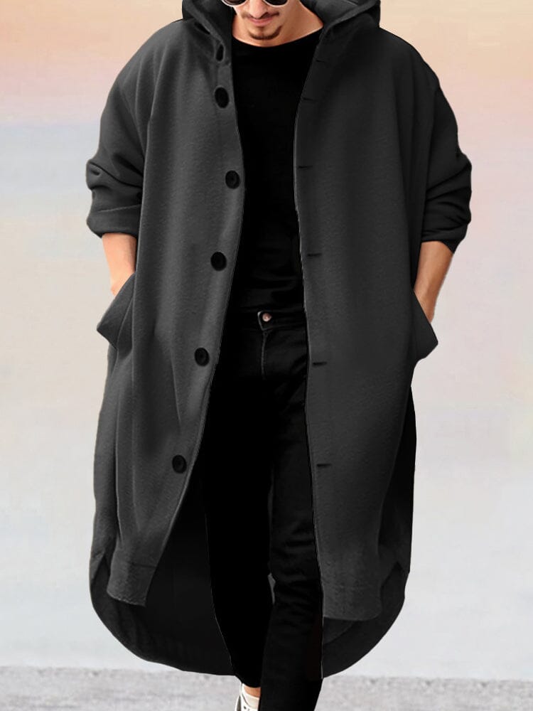 Jas Lang Met Capuchon Stijlvol Design – Pim