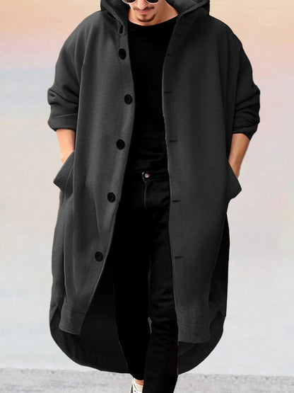 Jas Lang Met Capuchon Stijlvol Design – Pim