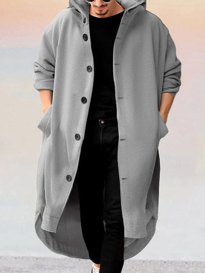Jas Lang Met Capuchon Stijlvol Design – Pim