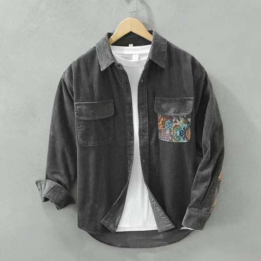 Corduroy jack met vakken vintage streetwear - Wellington