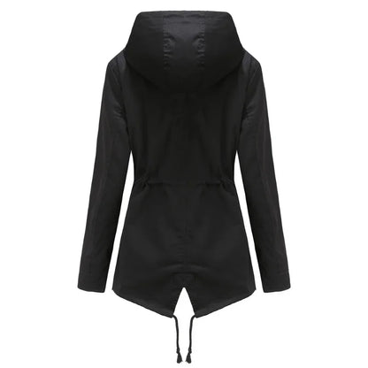 Waterdichte lichtgewicht jas trenchcoat windbreaker met capuchon - Babet