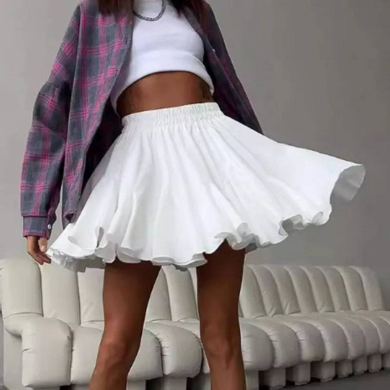 Zomer Rok Rimpel Design Casual Streetwear – Adriana