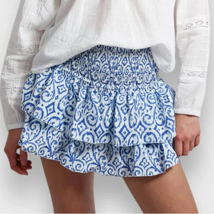 Rok Retro Graphic Print Hoog Taille – Jannetje