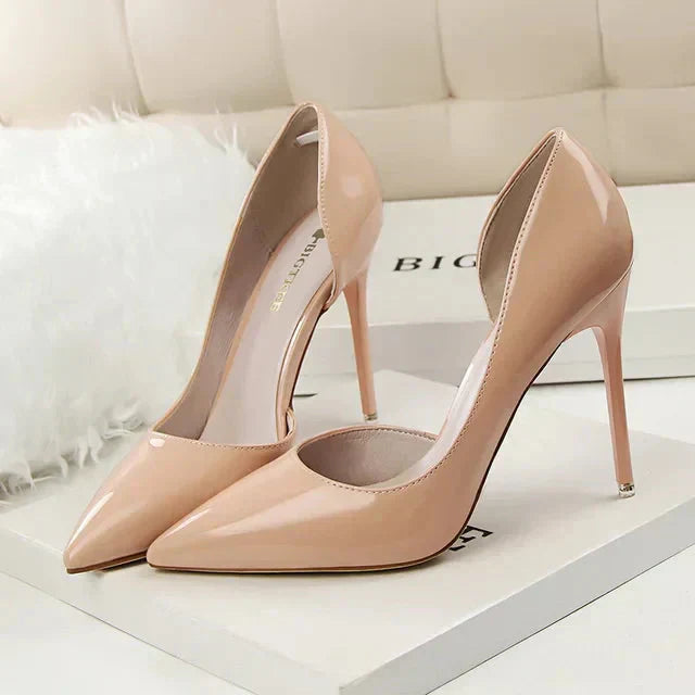 Pumps Hoge Hak Uitgesneden Zijkant – Editha