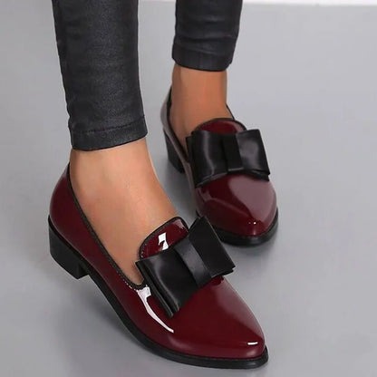Dames Ballerina's Glanzend Met Strikaccent – Renske