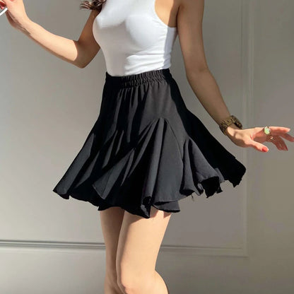 Zomer Rok Rimpel Design Casual Streetwear – Adriana