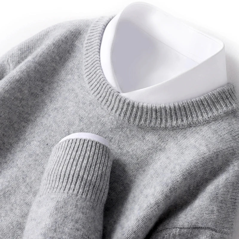 Merino Wollen Crewneck Comfortabel Design – Cameron