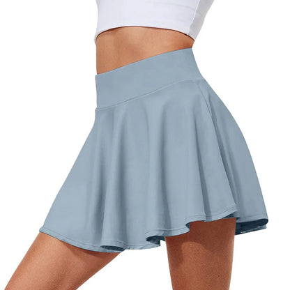 Sportrok Effen Kleur Hoge Taille met Binnenzak – Elisabeth