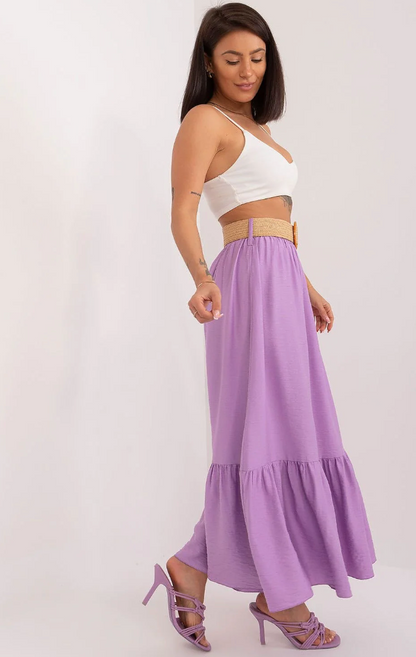Maxi Rok Met Volant & Zomerprint – Sanne