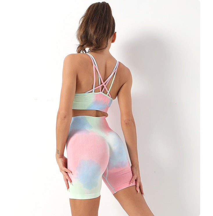 Sport Set Tie-Dye Korte Mouwen – Danne