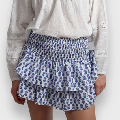 Rok Retro Graphic Print Hoog Taille – Jannetje