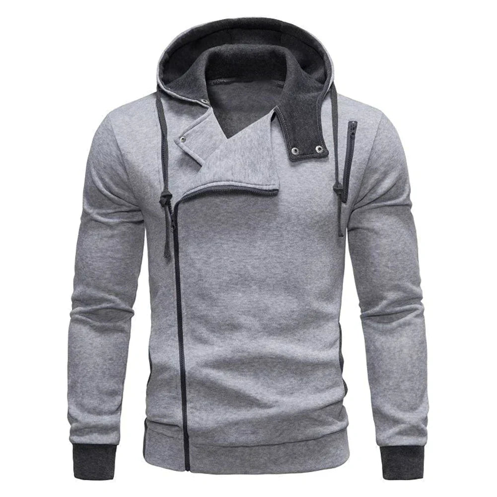 Heren Hoodie Asymmetrisch Avontuurlijk Design – Zayden