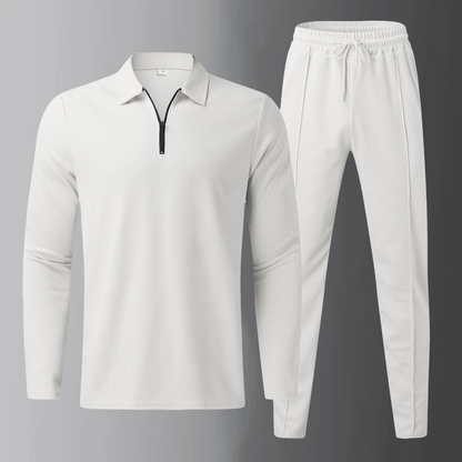 Tweedelige casual set met sportieve trui en jogger - Naci