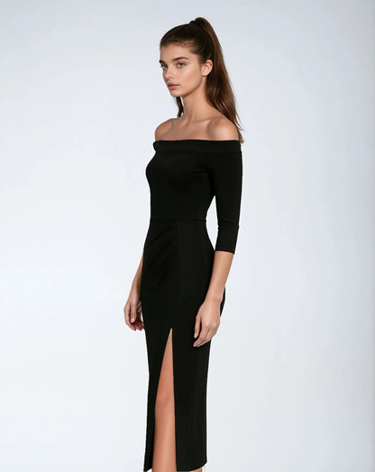 Glitter Jurk Korte Mouwen Elegant Design – Charmie