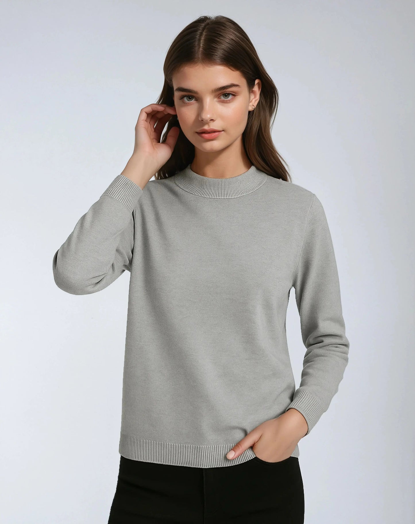 Trui Wolmix Ronde Hals Comfortabel – Glenda
