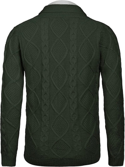 Trui met Sjaalkraag Knitted en Zakken – Quirijn