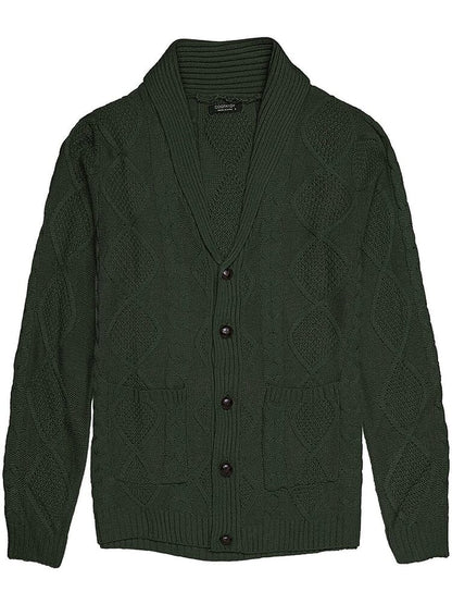 Trui met Sjaalkraag Knitted en Zakken – Quirijn
