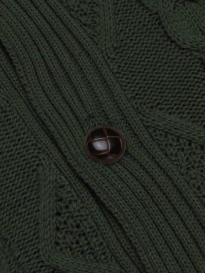 Trui met Sjaalkraag Knitted en Zakken – Quirijn