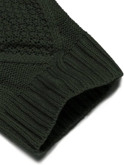 Trui met Sjaalkraag Knitted en Zakken – Quirijn