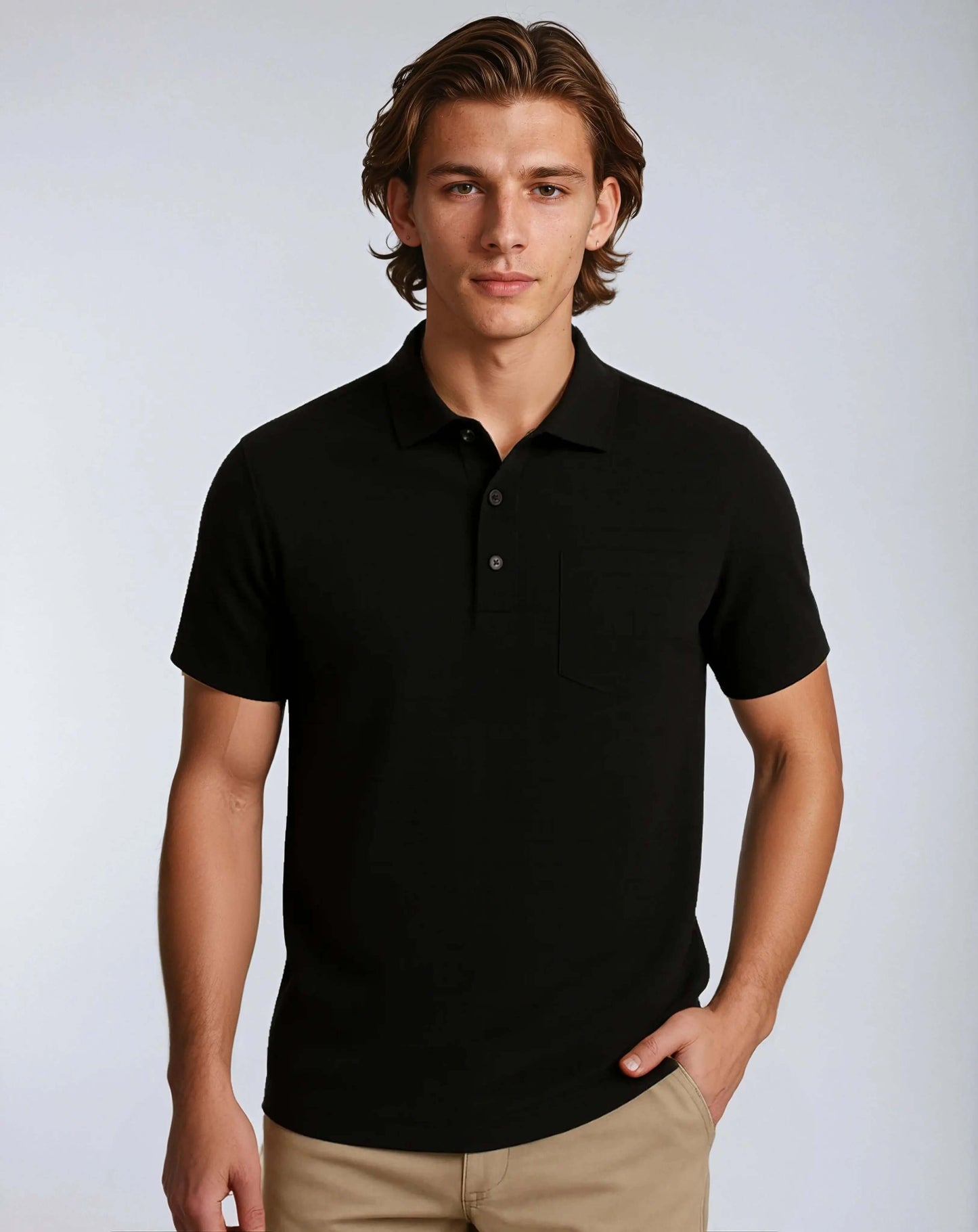 Polo Katoenmix Met Knoopsluiting – Kelvin