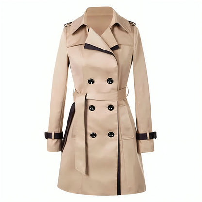 Elegante trenchcoats double breasted windbreaker overjas winter dames - Lotte