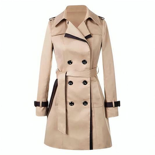 Elegante trenchcoats double breasted windbreaker overjas winter dames - Lotte