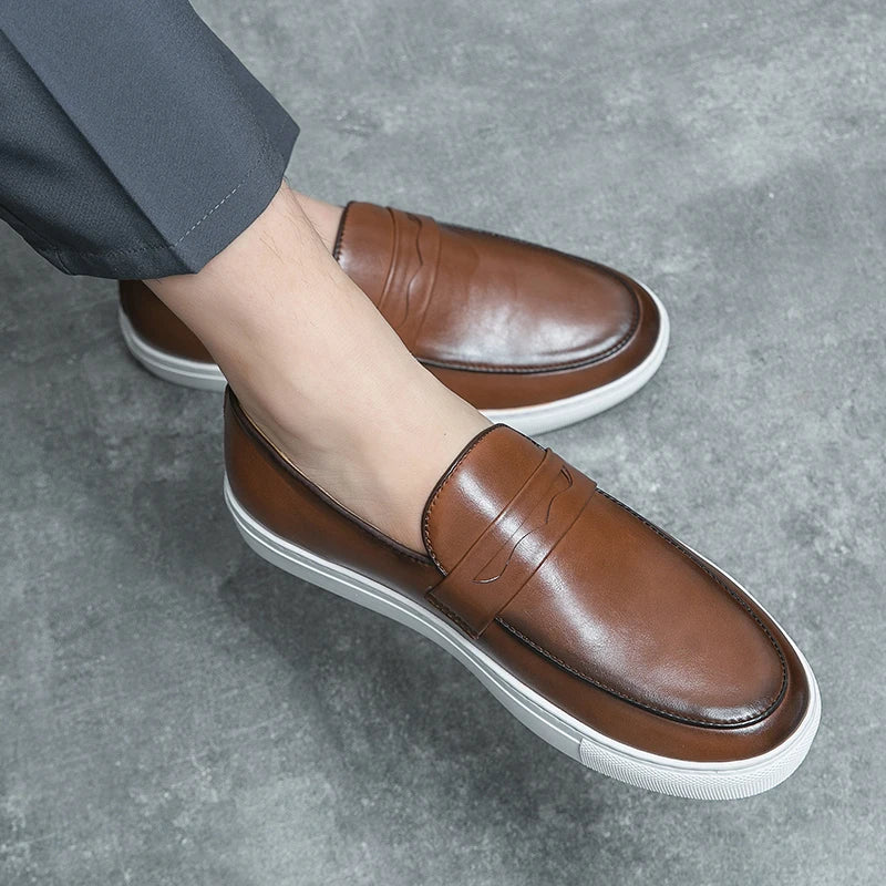 leren loafers schoenen heren - Arjo