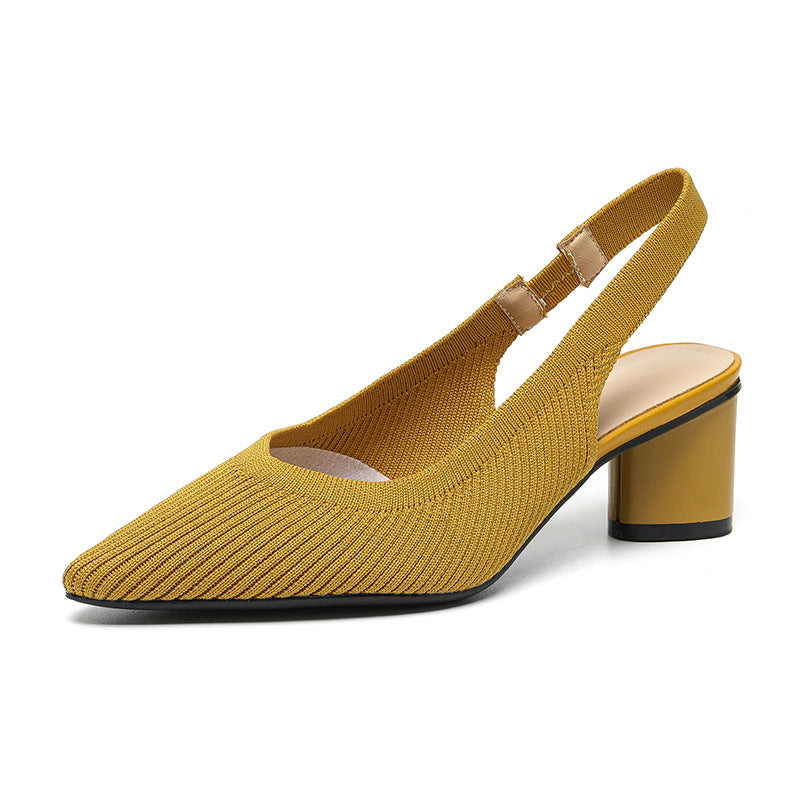 Slingback Hak Puntige Neus Elegant Design – Ursuline