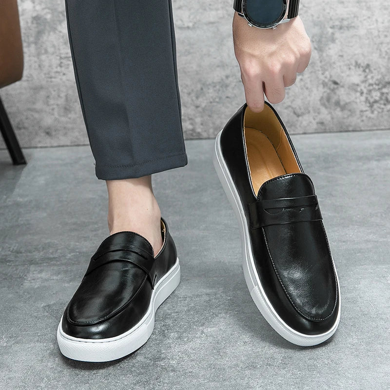 leren loafers schoenen heren - Arjo