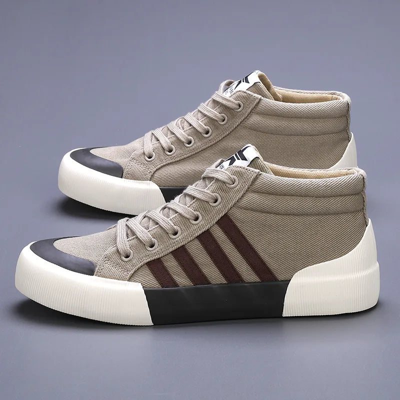 hoge canvas sneakers vintage heren - Elias