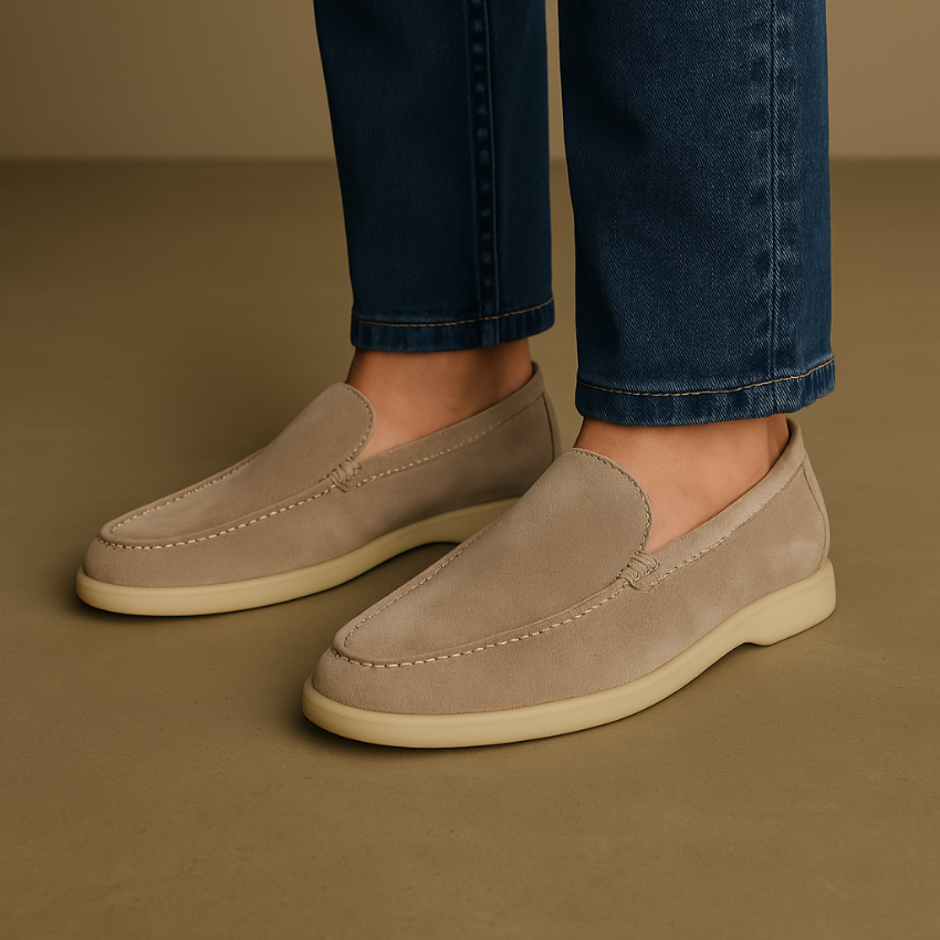 Suède Loafers Stijlvol Beige – Bram