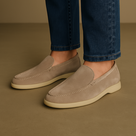Suède Loafers Stijlvol Beige – Bram
