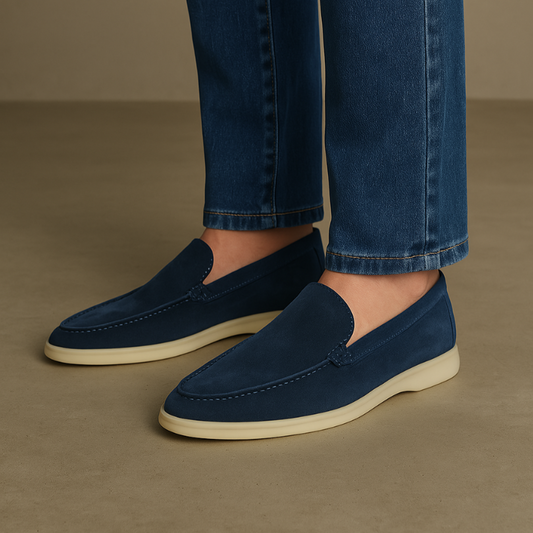 Loafers Premium Suède Intens Blauw – Sjoerd