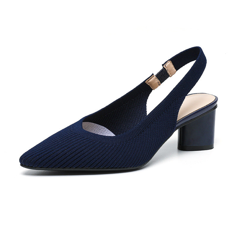 Slingback Hak Puntige Neus Elegant Design – Ursuline