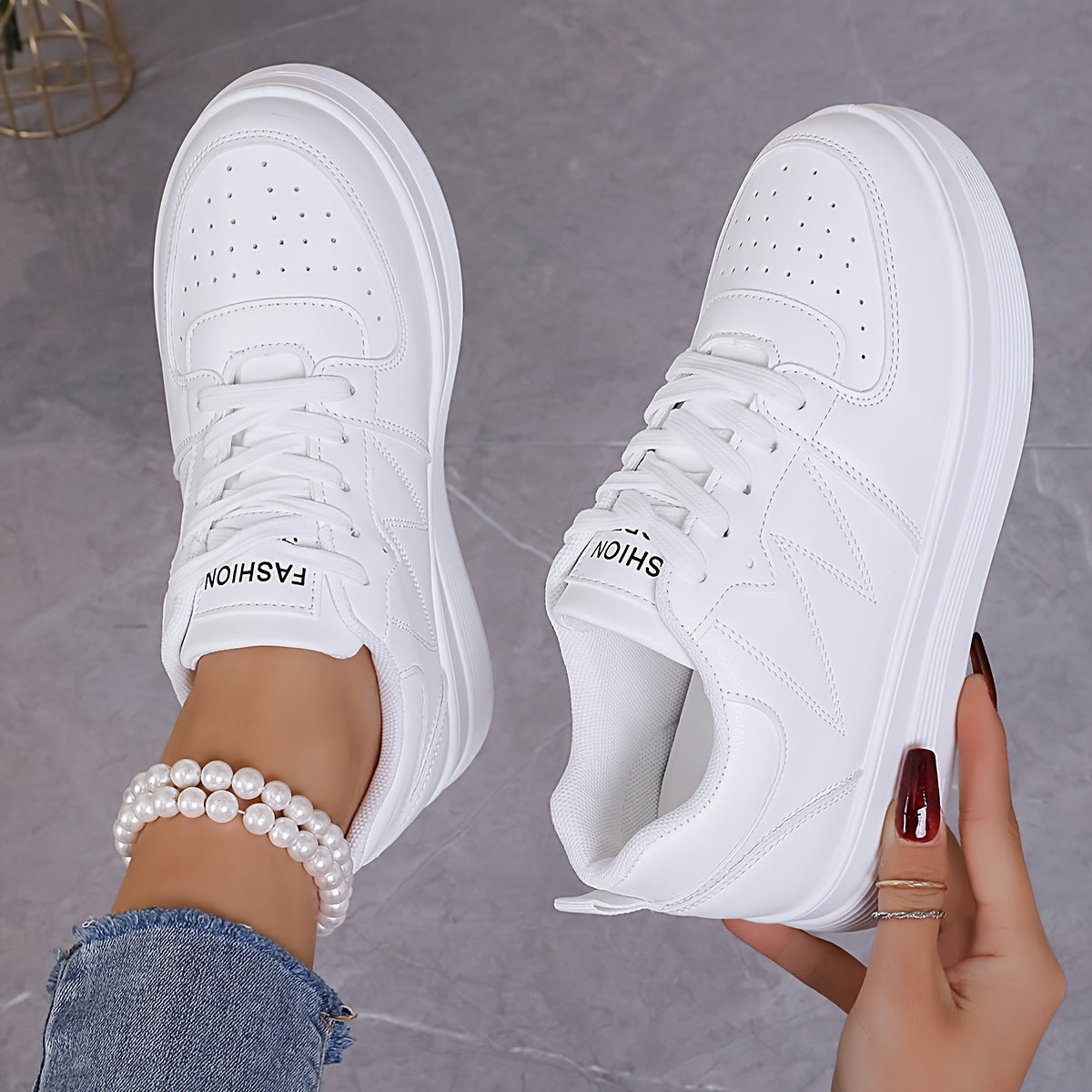 Dames Sneakers Comfortabel Plat Design – Elize