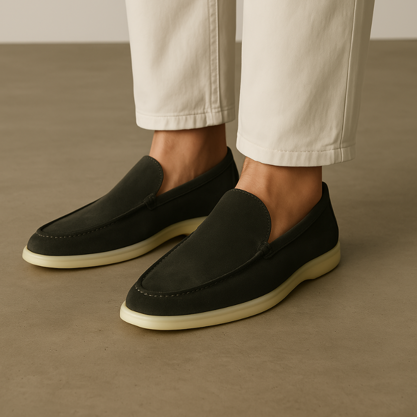 Loafers Premium Suède Profond Groen – Gert