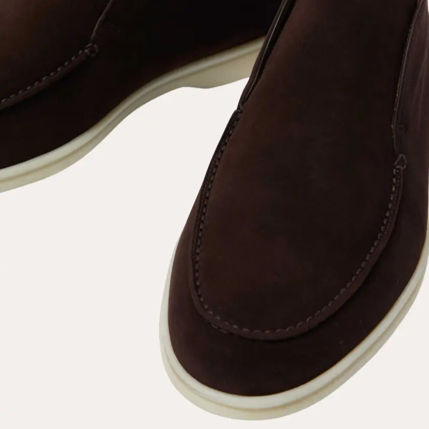 Suède Loafers Comfortabel Profond Bruin – Noud