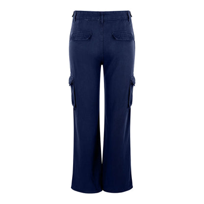 Casual hoge taille cargo rechte broek dames - Diane