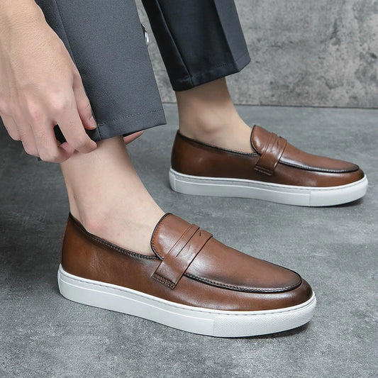 leren loafers schoenen heren - Arjo