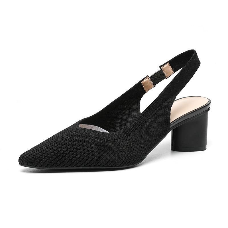 Slingback Hak Puntige Neus Elegant Design – Ursuline