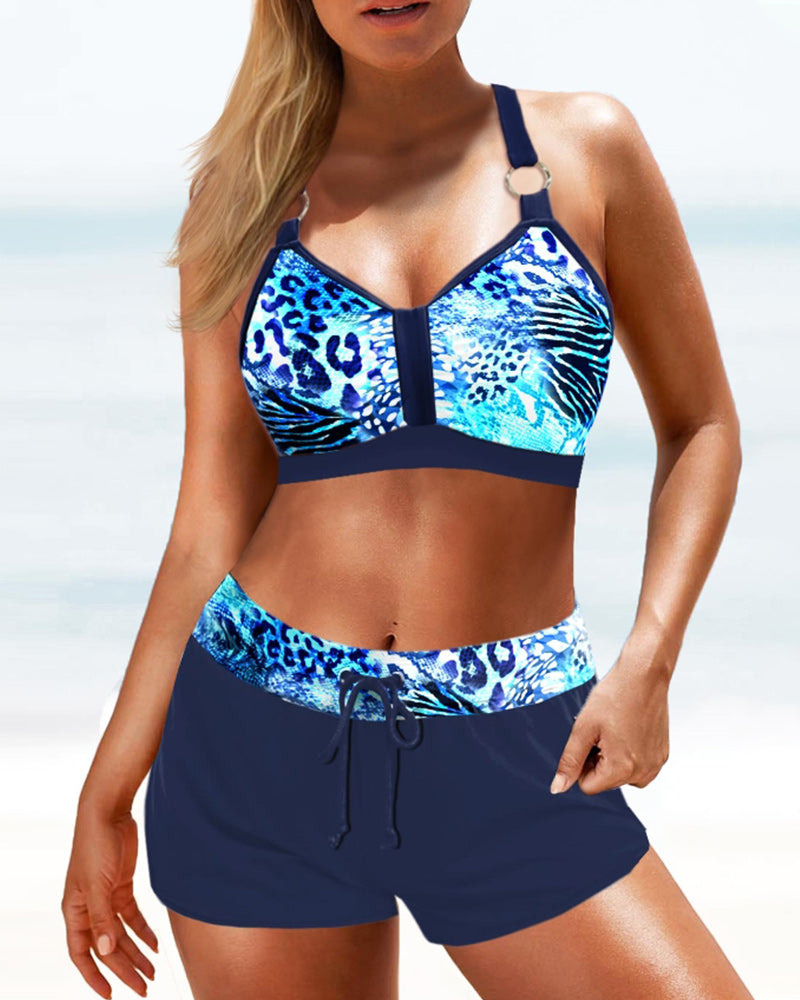 Tankini Set Gedrukt Halter Design – Dana