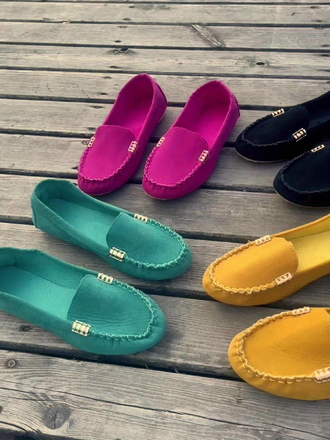 Moccasin Loafers Decoratieve Stiksels Comfortabel – Mieke