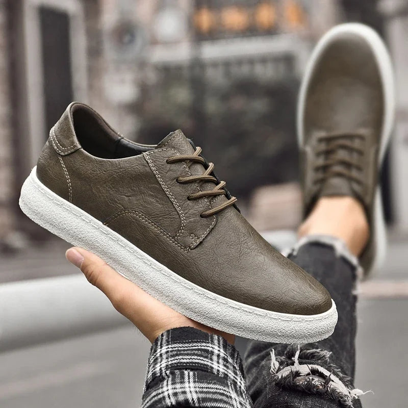 Luxe Leren Sneakers - Cas