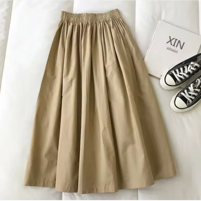 Rok Wijde Pasvorm Hoge Taille – Loes